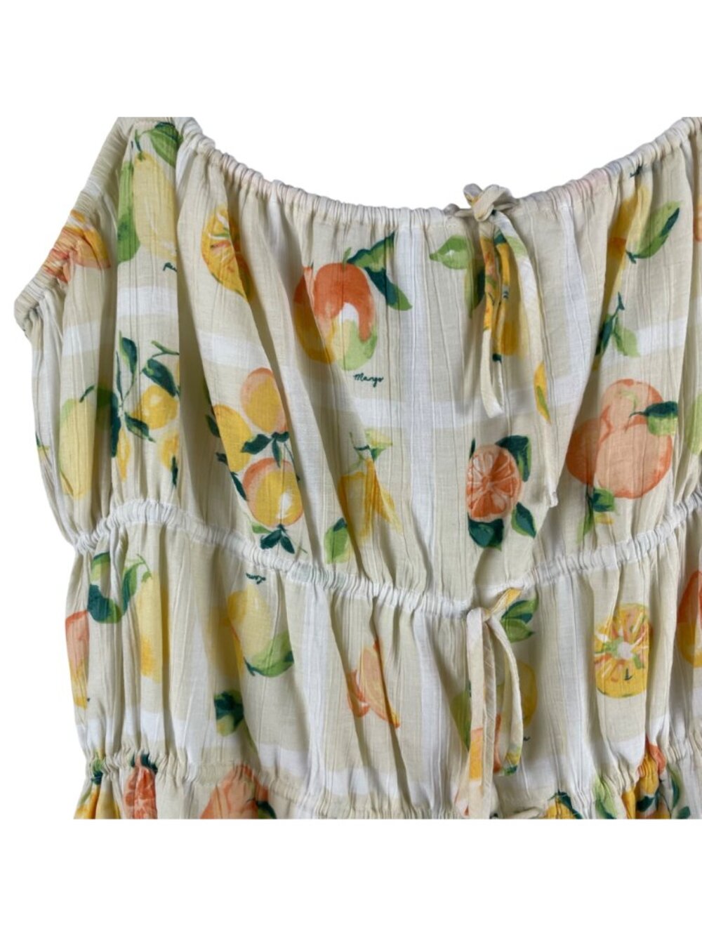 Abercrombie & Fitch Fruit Print Mini Sundress Adjustable Straps Medium Shirred - Picture 5 of 11